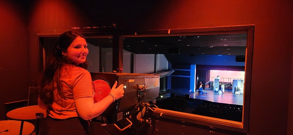 Theater tech — follow spot